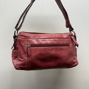 Cute Y2K Cherry Red Leather Shoulder Bag